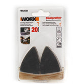 WORX WA2121 Çok Amaçlı Raspalama Makinası İçin 34x34mm 20Adet 80Kum Cırtlı Universal Parmak Zımpara Kâğıdı - Onivias